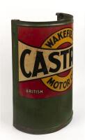 CASTROL: A Wakefield Castrol Motor Oil painted advertising sign in the form of a half barrel - 2