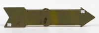 SIGNPOST SIGN: An original arrow shaped pressed tin sign, 49.5cm long - 2