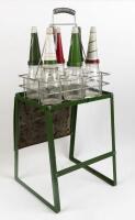 CASTROL: Six original Castrol oil bottles in carrier on earlier Castrol Wakefield display stand - 2