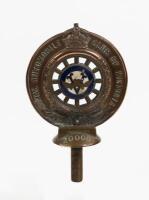 RACV: A circa 1920s Royal Automobile Club of Victoria (RACV) cast copper badge by Stokes & Sons, Melbourne - 2