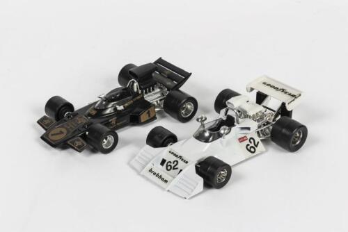 LOTUS/BRABHAM: Two circa 1970s Polistil 1:25 scale F1 models