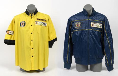 AUSTRALIAN GRAND PRIX: A 1986 Fosters Australian Formula 1 Grand Prix Pit Marshal shirt and Jacket. Shirt size XL and jacket 105.