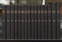 MOTOR RACING MAGAZINE: 15 linen bound volumes of Motor Racing magazine, years 1954 - 1969