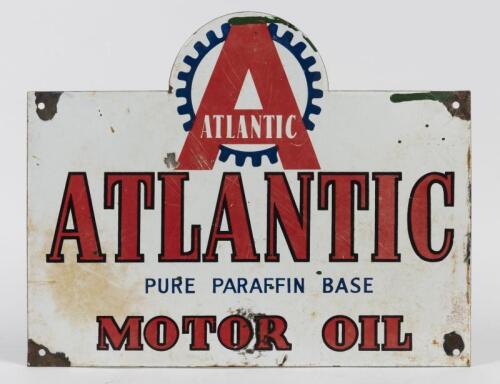 ATLANTIC: An original Atlantic motor oil enamel sign