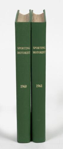 SPORTING MOTORIST MAGAZINE: 2 linen bound volumes of Sporting Motorist magazine 1960 & 1961