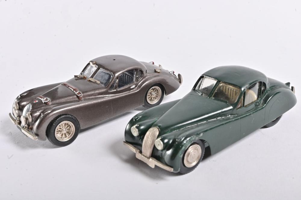 JAGUAR: Two metal 1:43 scale 1950s Jaguar XK120 Montlhery models by ...