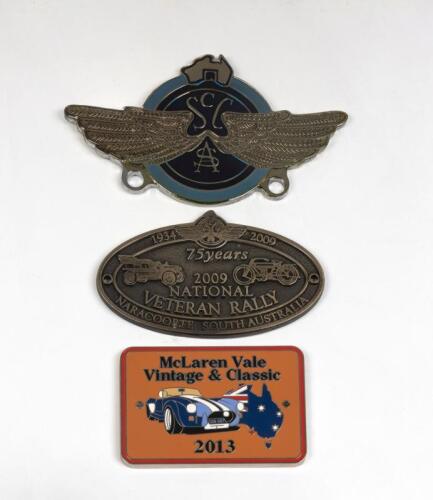 GRILLE BADGES: A group of 3 grille badges