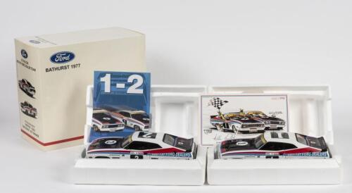 &nbsp;FORD 1977 BATHURST Winner - set #2: Limited edition 1:18 scale Biante Ford XC Falcon (Moffat Ford Dealer Team) &nbsp;Winner & Second place. As driven by A.Moffat/J.Ickx & C.Bond/A.Hamilton - Winner & Second place Bathurst 1977; model #2 includes unique featur