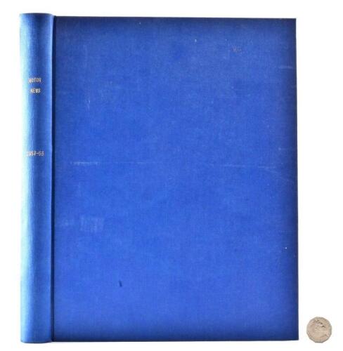 AUSTRALIAN MOTOR NEWS: A linen bound book of Australian Motor News 1957 - 58