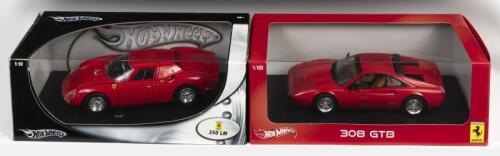 FERRARI: Two Ferrari Licensed 1:18 scale Hotwheels Ferrari models