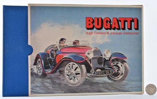 BUGATTI: "Bugatti" hardcover book by Hugh Conway and Jacques Greilsamer, in original slipcover