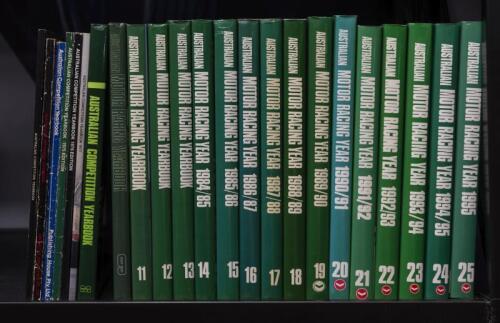 AUSTRALIAN MOTOR RACING YEAR-BOOK/AUSTRALIAN COMPETITION YEAR-BOOK: A collection of Australian Motor Racing and Australian Competition year-books from 1971 to 1995 excluding 1972 and 1980/79