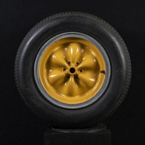 LOTUS 15: A "Wobbly" racing wheel with tyre, Ex Factory/Leaton Motors, Lotus 15 chassis #623