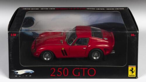 FERRARI: A Limited edition Ferrari licensed 1:18 scale Hotwheels Elite Ferrari 250 GTO model