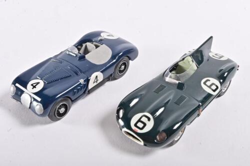 JAGUAR: Two 1:43 scale Jaguar C and D-Type competition models, one by Autoreplicas Ltd., one by Western Models