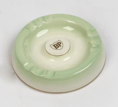 BRITISH PETROLEUM: A vintage British Petroleum branded ashtray, 19cm diameter
