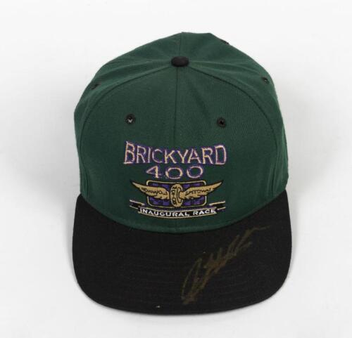 NASCAR: A Jeff Gordon signed Brickyard 400 Inaugural Race hat