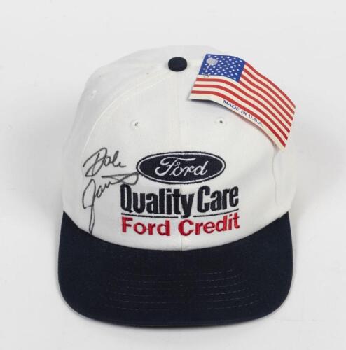 NASCAR: A Dale Jarrett signed Ford Quality Care Ford Credit team Hat.