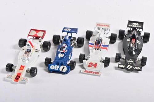 CORGI TOYS: Four 1:36 scale 1970s Formula 1 car models