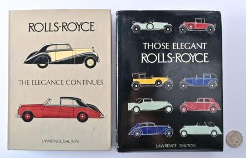 ROLLS-ROYCE: "Those Elegant Rolls-Royce" and "The Elegance Continues" two hardcover books by Lawrence Dalton