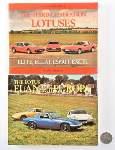 LOTUS: Two hardcover books relating to Lotus from MRP's collectors guide series