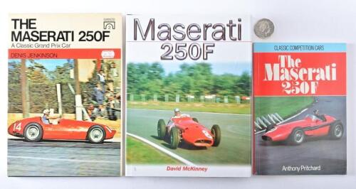 MASERATI: Three books relating to Maserati, including "Maserati 250F" hardcover book by David McKinney