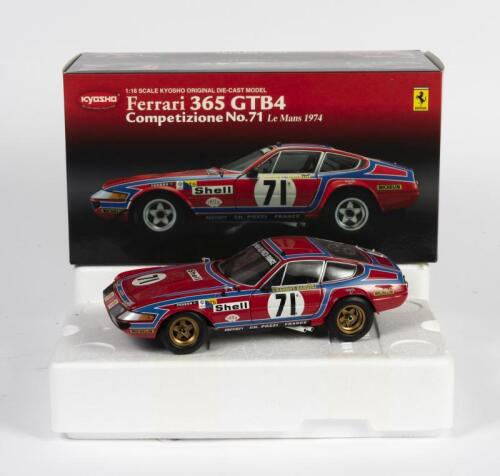 FERRARI: A Ferrari licensed 1:18 scale Kyosho Ferrari 365 GTB4 model