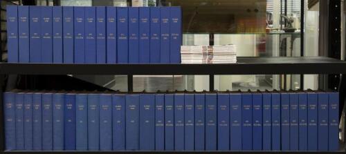 CLASSIC CARS MAGAZINE: An extensive collection of Classic Cars magazine in 47 linen bound volumes