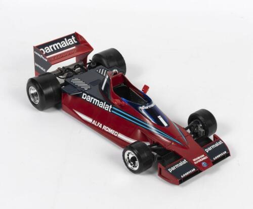 BRABHAM/ALFA ROMEO: A 1:14 scale 1970s Burago Brabham-Parmalat Alfa Romeo BT46 model