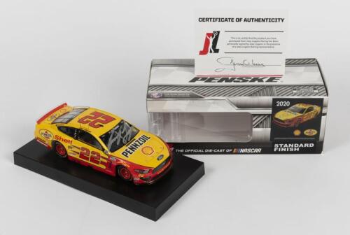 NASCAR: A limited edition Ford and NASCAR licensed 1:24 scale Action racing collectables Shell-Pennzoil 2020 Ford Mustang #22 model, signed by Nascar driver Joey Lagano