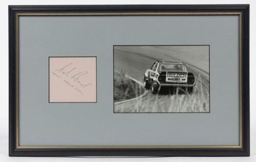 COLIN BOND: A framed original photograph and signature of Colin Bond, window mounted, framed and glazed, 27 x 43cm overall