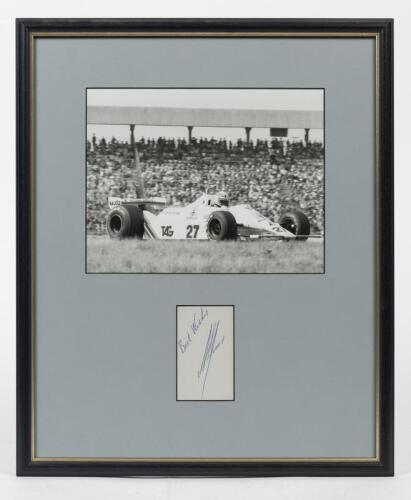 Allan JONES: A framed original photograph and signature of Allan Jones, window mounted, framed and glazed, 46.5 x 38.5cm overall