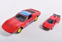 LAMBORGHINI: Two Lamborghini models one being 1:25 scale Lamborghini Miura by Polistil and one being 1:43 scale Lamborghini Countach LP500 by Yonezawa Toys