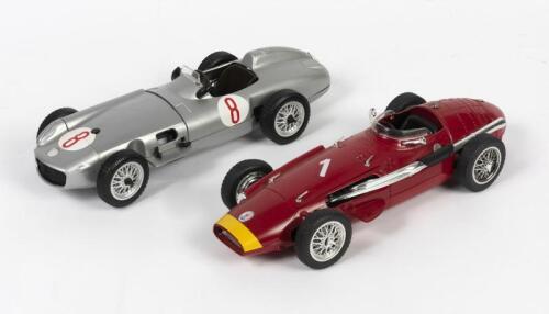 258 · MASERATI/MERCEDES-BENZ: Two metal 1:16 scale Polistil 1950s GP race car models