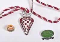 GOODWOOD/SANDOWN: A collection of membership and event badges, including two VIP badges from Goodwood Festival of Speed 1996 and membership badges from the Sandown Club - 4