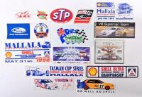 MOTOR SPORT STICKERS: A collection of unused motorsport stickers, including Dutton and Mallala