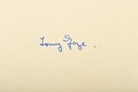 TONY GAZE OAM DFC**: "Almost Unknown" hardcover book by Stewart Wilson, signed in blue ink to insert on flypage - 2
