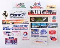MOTOR SPORT STICKERS: A collection of unused motorsport stickers