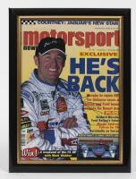 MARCOS AMBROSE / GREG MURPHY: Two framed front covers of Motorsport News signed by Marcos Ambrose and Greg Murphy, framed and glazed, 33.5 x 25cm overall