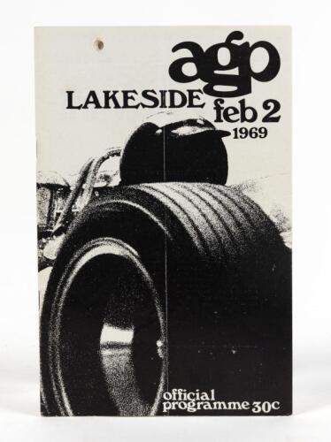 AUSTRALIAN GRAND PRIX: An original programme for the 1969 Australian Grand Prix at Lakeside, Queensland