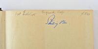 Stirling MOSS: A signed copy of "A Turn At The Wheel" hardcover first edition autobiography, signed in blue ink to the flypage by Stirling Moss - 2