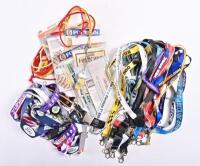 MOTORSPORT LANYARDS/PASSES: A large collection of motorsport lanyards and passes, including Adelaide Grand Prix