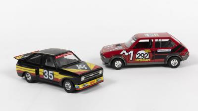 FORD/FIAT: Two Burago 1:24 scale racing car models