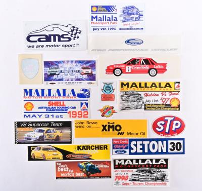 MOTOR SPORT STICKERS: A collection of unused motorsport stickers