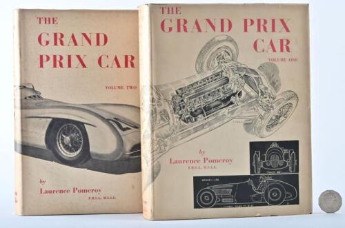 GRAND PRIX: "The Grand Prix Car" two hardcover volumes 1 & 2 by Laurence Pomeroy