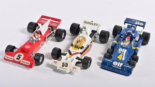 CORGI TOYS: Three 1:36 scale circa 1970s Formula 1 car models