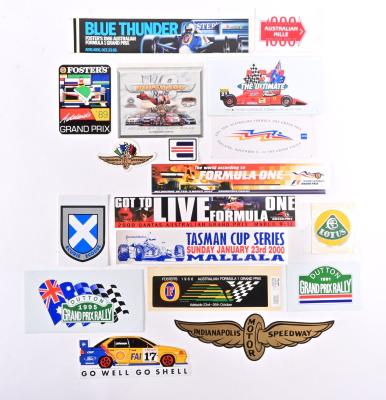 MOTOR SPORT STICKERS: A collection of unused motorsport stickers