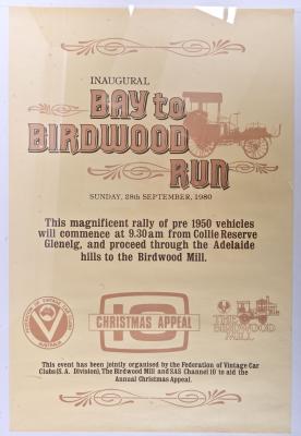 BAY TO BIRDWOOD: A 1980 promotional poster for the Bay to Birdwood,