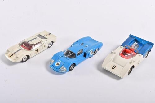 DINKY TOYS: Three 1:43 scale circa 1960s racing car models