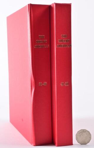 SHELBY: "The American Shelby" issues 31-51 in two red linen hardcover books